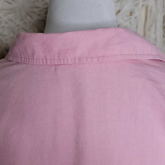 Riders by Lee Roll Sleeve Button Down Collar Shirt Pink Size XL - Picture 6 of 14